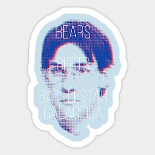 Bears, Beets, and Starships Sticker